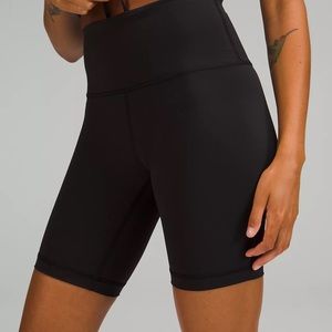 Lululemon Wunder Train High-Rise Short 8", Black, Size 10